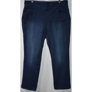 Gloria Vanderbilt Amanda Pull-On Stretch Comfort Denim Jeans Size 18 5-Pocket